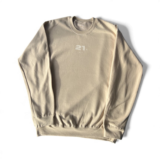 21.GARMS '1 of 4' Sand Crewneck
