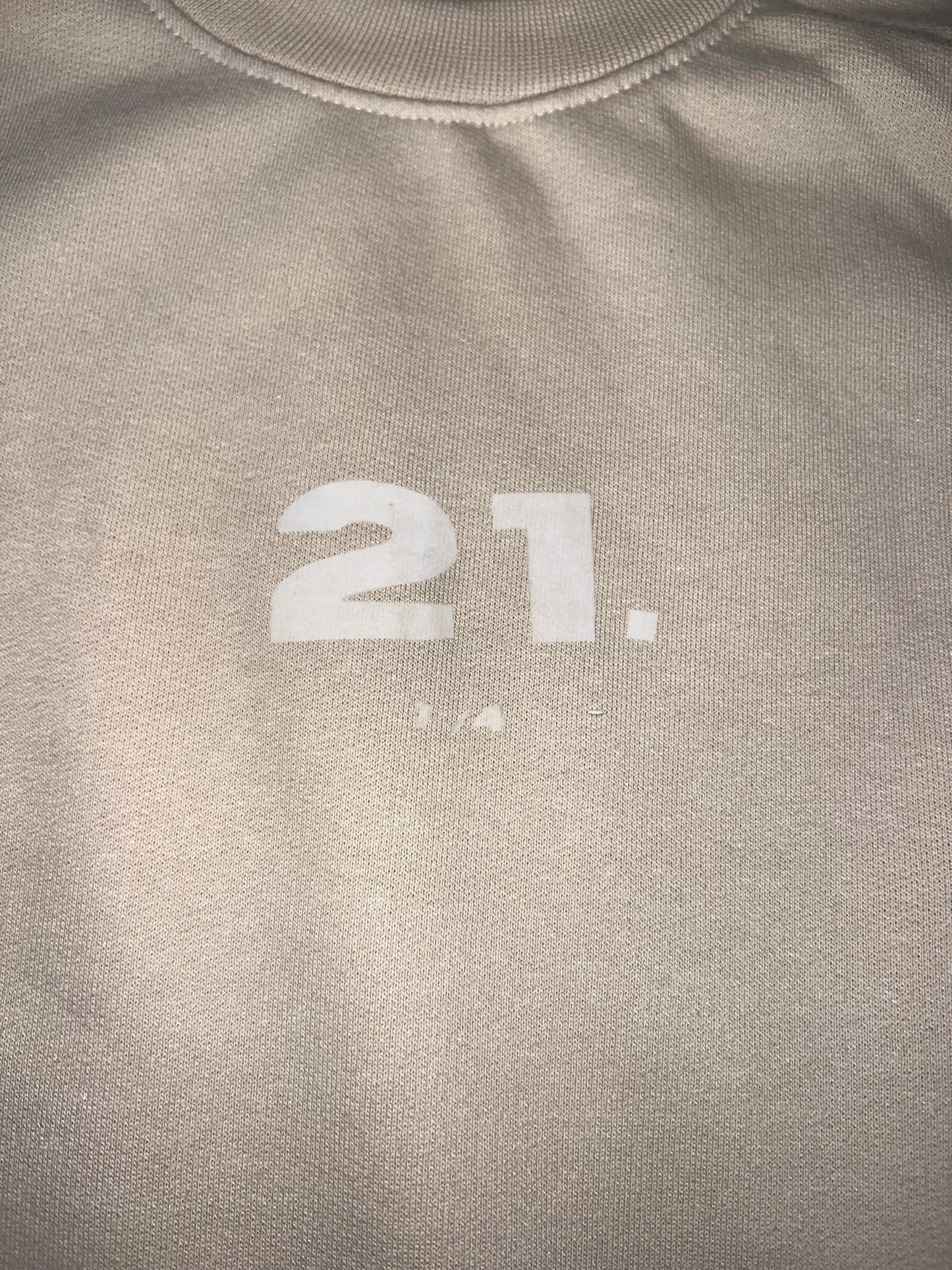 21.GARMS '1 of 4' Sand Crewneck